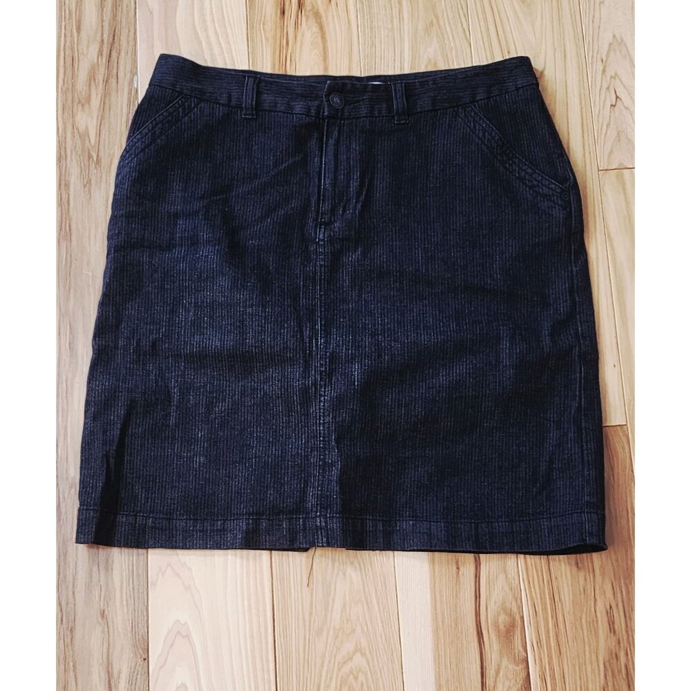 Merona Black denim style skirt size 12